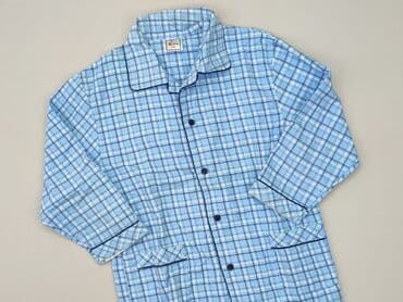 czapka ursus c 360: Shirt 8 years, condition - Good, pattern - Cell, color - Light blue — 1