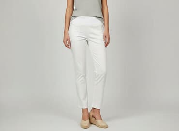 lidl biale spodnie: Freequent, Spodnie damskie, L — 6