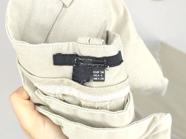 kremowe jeansy damskie: Spodnie materiałowe damskie, rozmiar S — 4