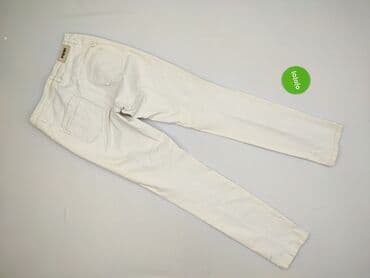 kremowe jeansy: Jeansy damskie, rozmiar M — 3