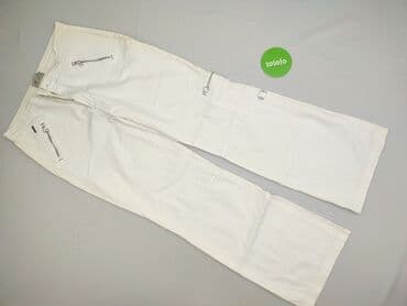 spodnie woskowane białe: WalG, Spodnie materiałowe damskie — 2