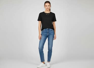 sinsay czarna koszulka: Sinsay, T-shirt damski, rozmiar XS — 1