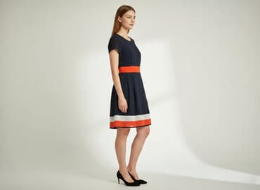 emoi sklep sukienki granat na wesele: Sukienka damska, rozmiar M — 7