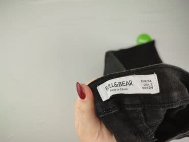 czarne jeansy pull bear: PULL&BEAR, Jeansy damskie, XS — 4