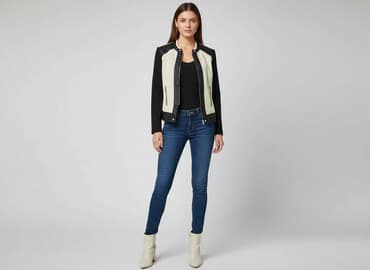 c a kurtka skórzana damska: Marynarka damska, rozmiar S — 1