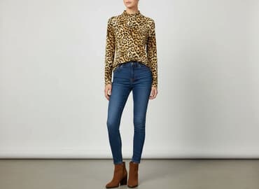 koszula w świnki makłowicz: SZACHOWNICA, Bluzka damska, rozmiar L — 1