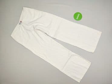 spódnico spodnie lniane: Spodnie materiałowe damskie, rozmiar L — 2