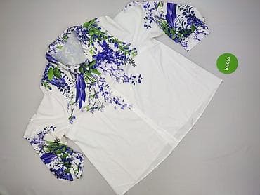 białe bluzki basic: Koszula damska, rozmiar 4XL — 2