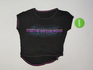 czarne koszulki damskie z nadrukiem: Футболка жіноча, розмір L — 3
