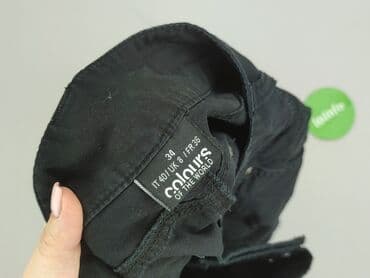 dżinsy czarne: Colours of the World, Spodnie materiałowe damskie, rozmiar XS — 4