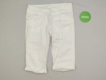 biale szerokie jeansy: Spodnie 3/4 damskie, rozmiar XL — 2