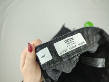 mango mom jeans slim fit: Bershka, Jeansy damskie, rozmiar S — 4