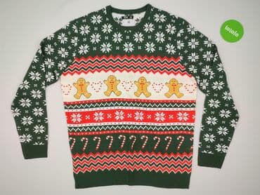 sweter z kotkiem: Cleve, Sweter dla mężczyzn, 2XL — 2