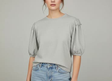 szara bluza: Stradivarius, Bluza damska
, rozmiar M — 6