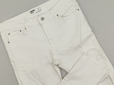 białe cargo bershka: Bershka, Jeansy damskie, rozmiar XL — 1