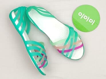 дешеве жіноче взуття: Crocs, Sandały damskie, 39, stan - Idealny — 3