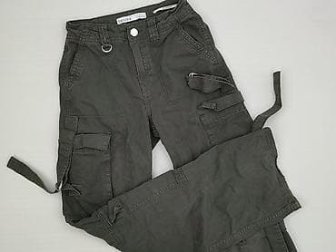 pull and bear pull and bear pull and bear: Bershka, Spodnie cargo damskie, rozmiar 2XS — 1