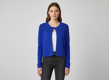 mohito sweter w paski: Papaya, Kardigan damski, M — 7