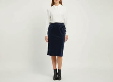 spódniczka welurowa: Ayanapa, Spódnica damska, rozmiar L — 6