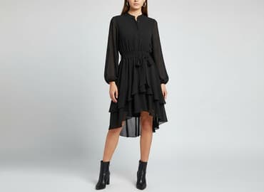 sukienka z pasem w talii: Sukienka damska, rozmiar S — 1