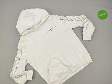 intermoda garnitury: Off-White, Bluza z kapturem dla mężczyzn, rozmiar L — 3