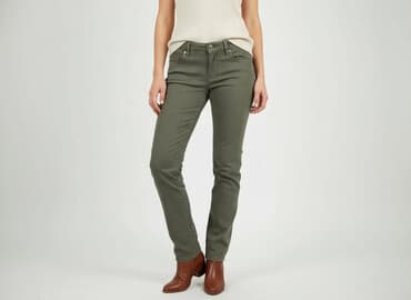 kurtka jeansowa khaki damska: House, Jeansy damskie, rozmiar M — 7