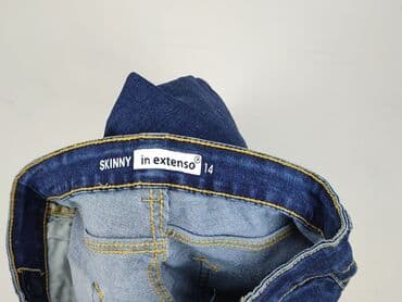 kurtka pikowana z futerkiem: Spodnie jeansowe, Inextenso, 14 lat, 164, stan - Idealny — 4