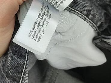 cropped blue jeans: Bershka, Jeansy damskie, rozmiar S — 5