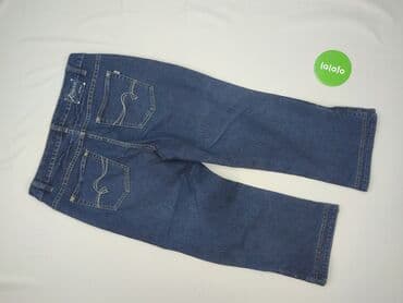 jeansy plus size wysoki stan: Spodnie 3/4 damskie, rozmiar XL — 3