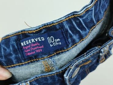 cargo reserved: Spodnie jeansowe, Reserved, 4-5 lat, 110, stan - Idealny — 4