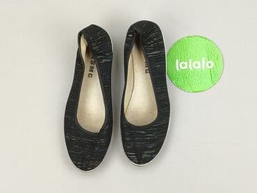 klapki louis vuitton czarne: Balerinki damskie, rozmiar 36 — 2