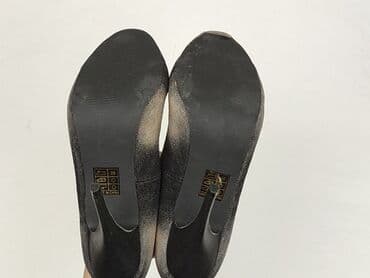 srebrne buty na słupku ccc: Półbuty damskie, rozmiar 38 — 5