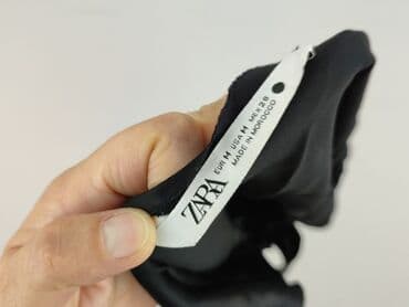 czarne bluzki z krótkim rękawem allegro: Zara, Жіноча блуза, розмір M — 4