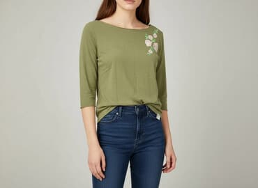 długość koszulki a wzrost: Bluzka damska, S — 5