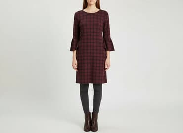 sukienka damska w kratę: Peacocks, Sukienka damska, rozmiar M — 7
