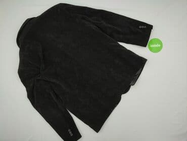 marynarki jeansowe męskie: Męska marynarka sztruksowa - Kolor: ciemny grafit/czarny - Materiał — 3