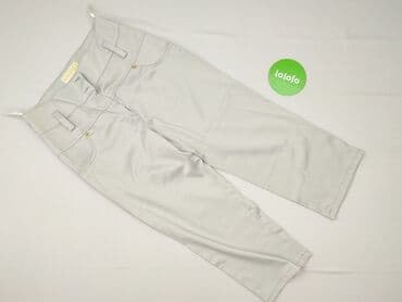 Women: Material trousers for women, size L (EU 40) — 2