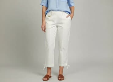 biale buty skarpetkowe: Wear, Spodnie 3/4 damskie, rozmiar S — 6