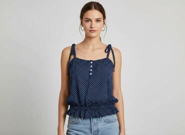 reserved sukienka niebieska w groszki: House, Bluzka damska, rozmiar S — 6