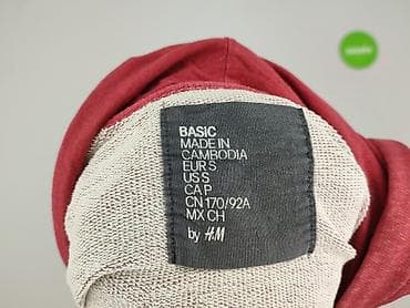 czerwony sweter h m: H&M Basic, Bluza z kapturem dla mężczyzn, rozmiar S — 4