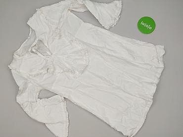 bialy satynowy top: Mango, Tunika damska, rozmiar M — 2