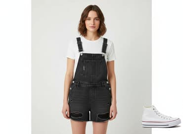 deposit photo dżins: Denim Co, Ogrodniczki damskie, rozmiar S — 7