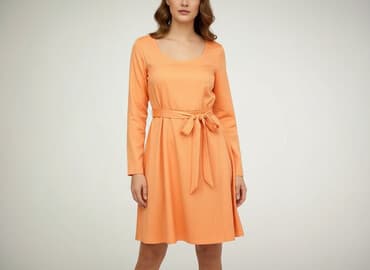 szeroki czerwony pasek do sukienki: Sukienka damska, rozmiar S — 6