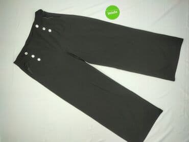 sinsay czarne spodnie z wysokim stanem: Sinsay, Spodnie materiałowe damskie, rozmiar L — 3