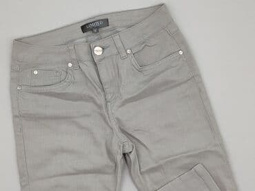 szare szerokie jeansy: Limited Collection, Jeansy damskie, rozmiar M — 1