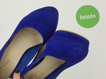 srebrne buty na obcasie ccc: Półbuty damskie, rozmiar 40 — 8