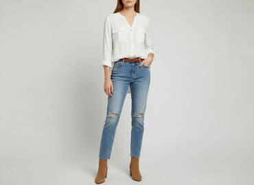 koszule z zakrytymi guzikami: Koszula damska, rozmiar S — 1