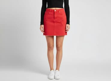 skórzane spódniczki mini: PrettyLittleThing, Spódnica damska, rozmiar M — 7