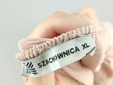 bluzki sweterkowe duze rozmiary: SZACHOWNICA, Bluzka damska, rozmiar XL — 4