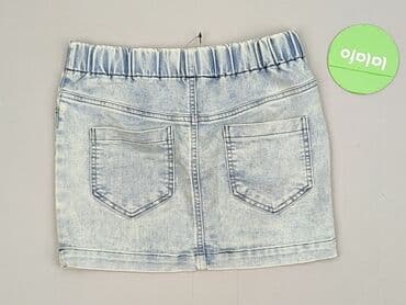 spódnice jeansowe trapezowe midi: Denim, Spódnica damska, M — 3